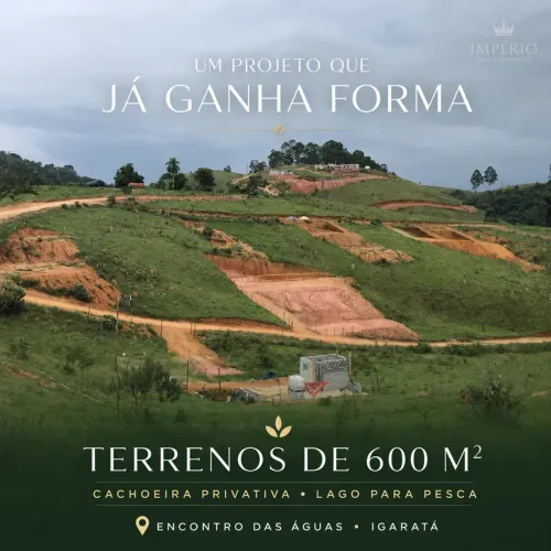 Seu terreno próximo à represa de Igaratá