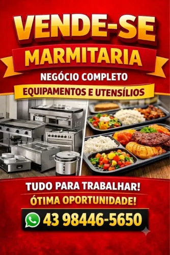 Marmitaria a venda ótimo investimento para quem deseja ter seu próprio negócio