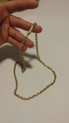 Corrente prata 925 banhada ouro