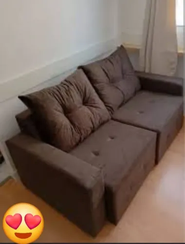 A pronta Entrega!!Sofá Retrátil Perfeito para Ambientes pequenos!!