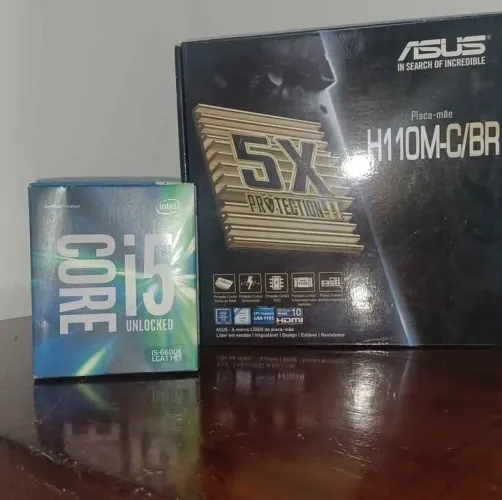 Kit i5 6600k e h110m asus