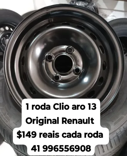 Roda Clio aro 13 original Renault . Roda de ferro $149 reais cada Disk entrega 