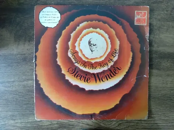 Capa Encarte Original Vinil LP Stevie Wonder Songs in the Key of Life (Sem o Disco)
