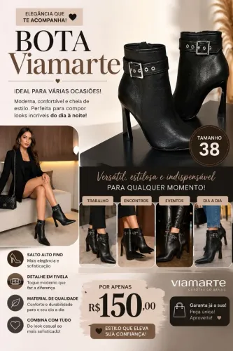 Bota de salto viamarte