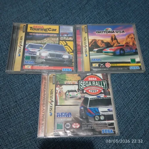 3 jogos de Corrida para Sega Saturn