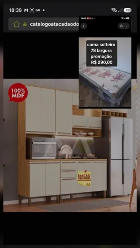 COZINHA RONIPA NAPOLI PRIME TORRE QUENTE AMENDOA/OFF WHITE
