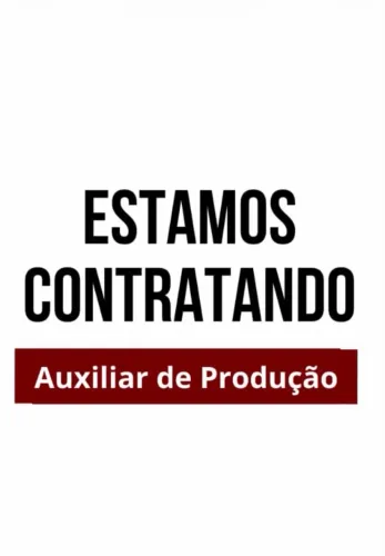 Vaga de auxiliar de produção