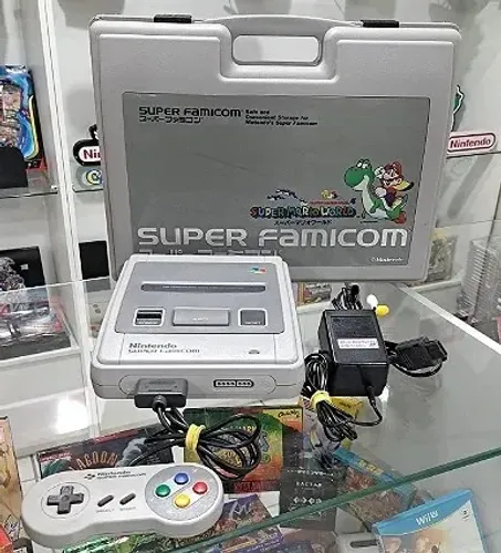 Super Famicom Na Maleta Branquinho impecavel