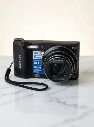 Câmera Digital Samsung WB150F - Smart com Zoom 18x e Wi-Fi (Excelente Estado)
