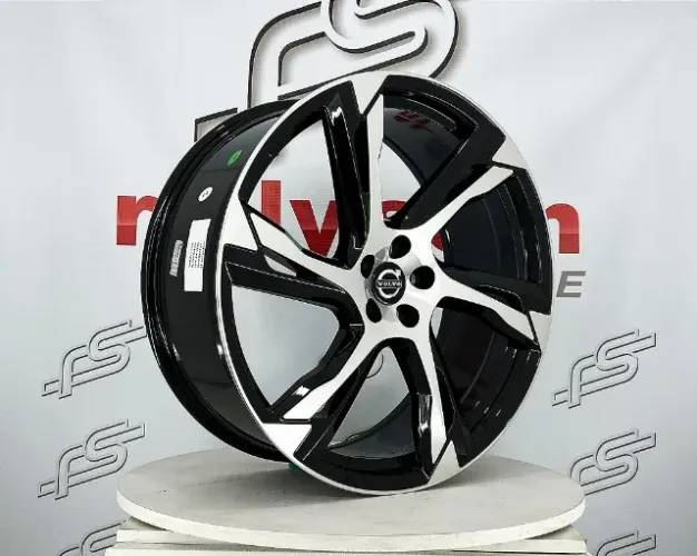 Jogo de Roda Volvo XC 90 Preto Diamantado 5x108 - 22x9 Offset 38