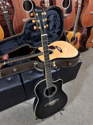Violão Eagle ch306 aço elétrico flat fibra regulado ANALISO TROCAS