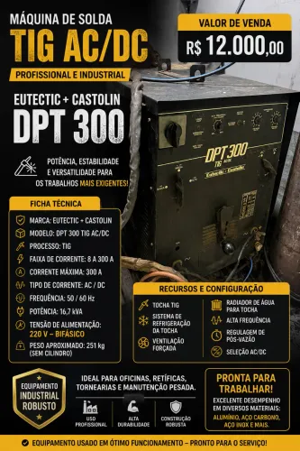 Máquina de solda alumínio industrial