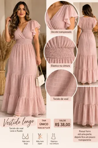 Vestido rose