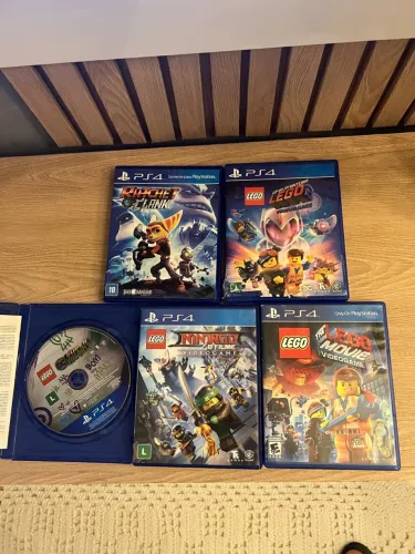 Kit Lote 5 Jogos infantis Ps4