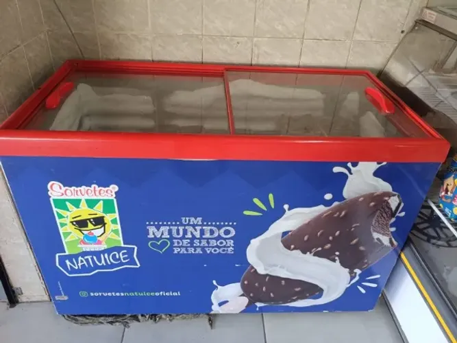 Cervejeira, Expositora, freezer de sorvetes e estufa de salgados