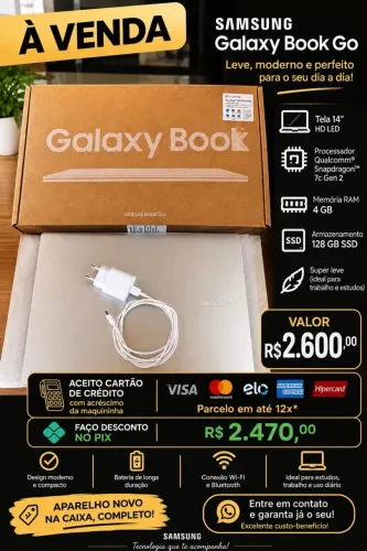 Vendo notebook novo