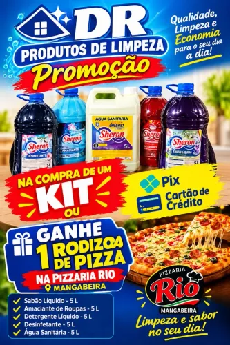 Kit produtos de limpeza 