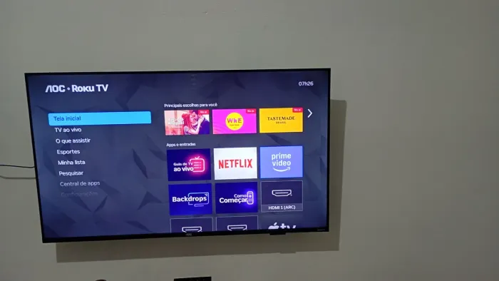 Vendo Smart TV AOC Roku 43" - modelo 43S5155/78G.