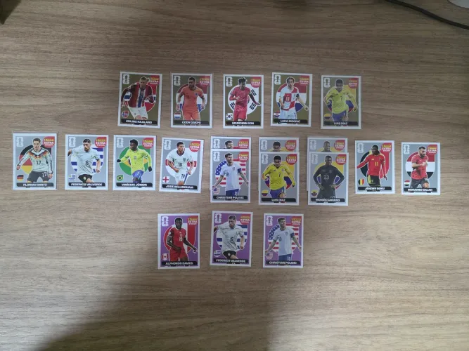 Legends Extra Sticker Ouro, Prata e Regular