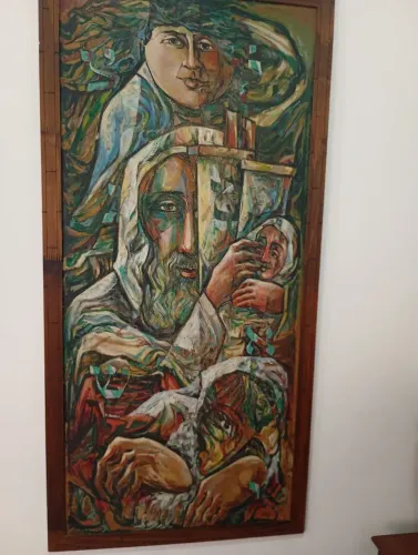Vendo lindo quadro pintura a óleo 1975 Izrael Szajnbrum