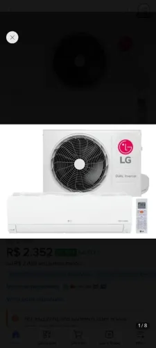 Ar Condicionado Dual Inverter LG Compact Ai 9000 Btus Frio