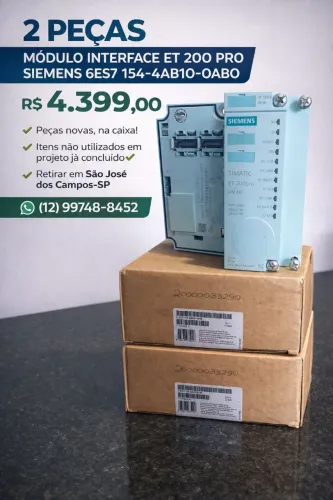2 Módulos interface ET 200 Pro Siemens 6es7 154 4ab10 0ab0
