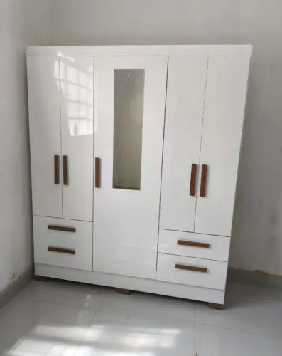 Guarda Roupa 5 Portas com Espelho 4 Gavetas (Novo) Entrega Grátis!