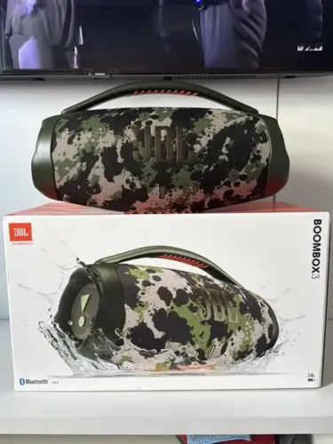 Caixa de Som JBL Boombox 3 Camuflada Bluetooth