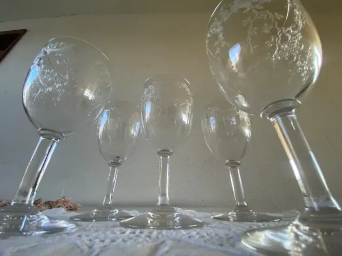 Taça de Venho Branco de Cristal Baccarat