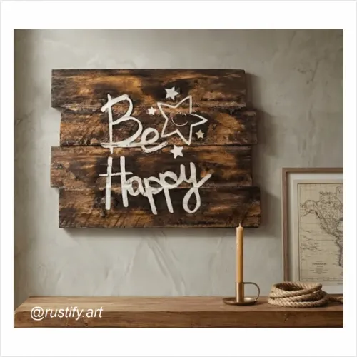 Placa Decorativa - Be Happy