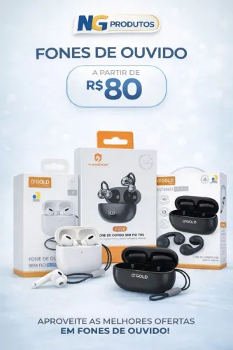 Fone de ouvido Bluetooth