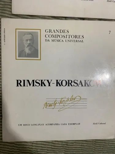 Coletânea de vinil grandes compositores da música universal