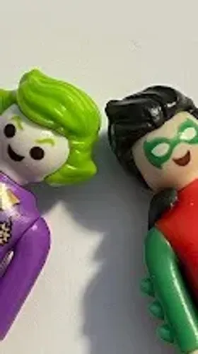 Playmobil Kinder - Coringa e Robin - boneco altura 5 cm - lote - DC Comics