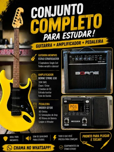Kit guitarrista instrumentos NOVOS !!!