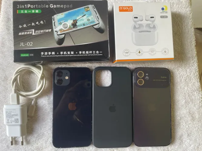 ? iPhone 12 64GB Azul | Face ID OK | Bateria 100% | Nota Fiscal + Brindes