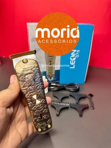 Maquina Cortar Cabelo Barba Profissional Recarregável Barbeiro