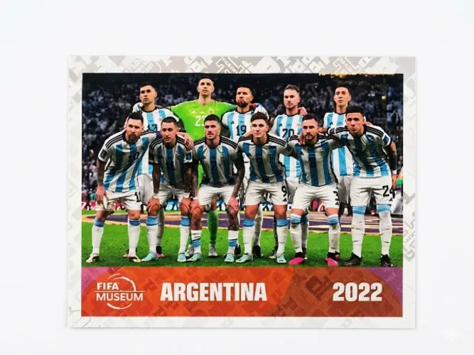 Figurinha Argentina Campeã 2022 FWC 19 - Fifa Museum Copa 2026 Brilhante