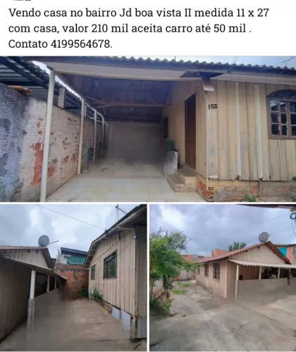 Terreno com 2 casas Jardim Boa Vista Campo Magro