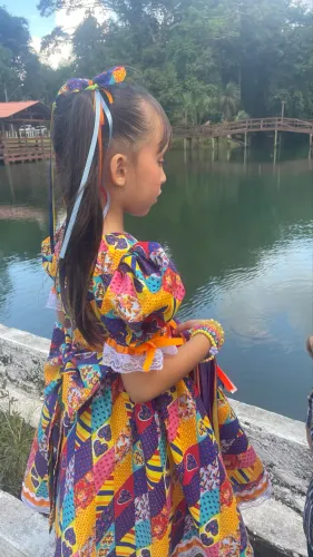 Vestido infantil junino 4/5 anos 