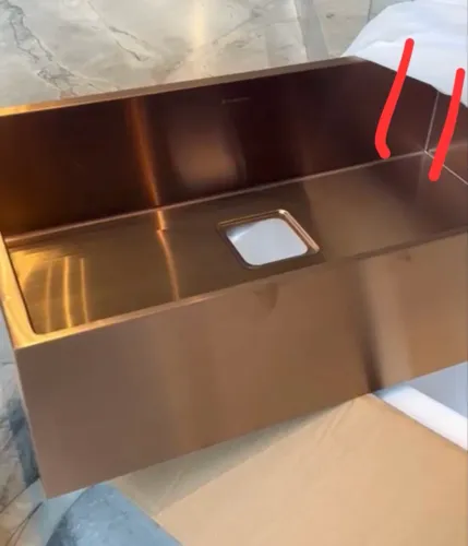 Cuba Debacco Farm Sink Rose Gold 74 cm