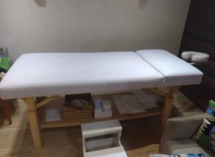 Torrando* Kit duas macas/mesa para Massagem Fixa Reclinável com Escada