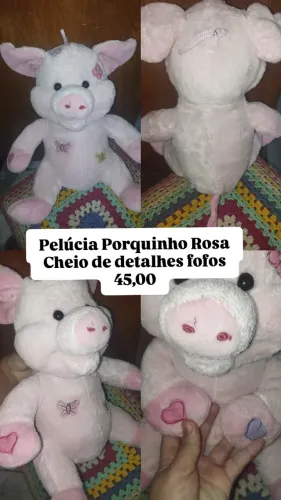 Pelúcia porquinho rosa