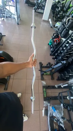 Barra w 1,20 maciça cromada c/ rosca