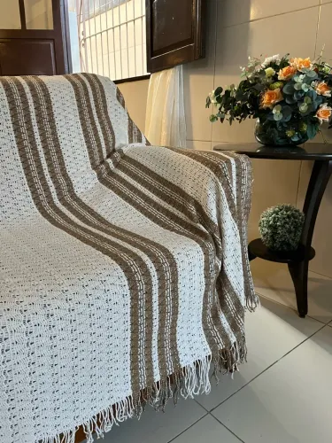 MANTA DE RENDA PARA CAMA/SOFÁ