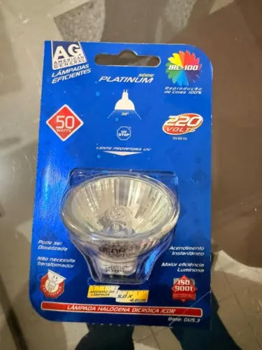 Lote com 60 Lâmpadas Dicróicas Halógenas American General 50W 220V
