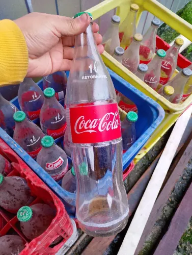 Vasilhames, garrafas coca retornável vidro 1L