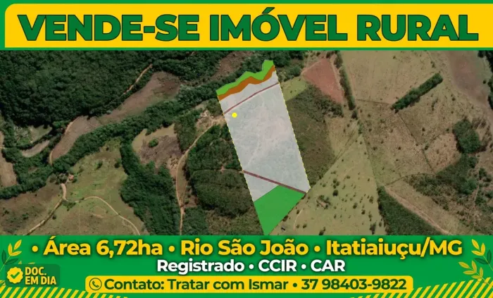 Imóvel rural com 6,72ha