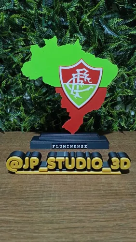Placa Decorativa do Fluminense ? Em 3D
