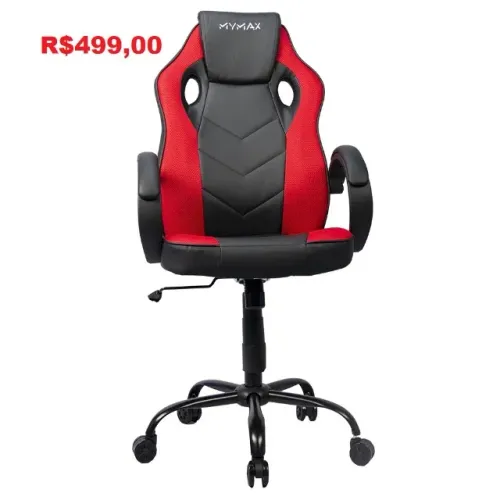Cadeira Gamer MX0 Preto e Vermelho 