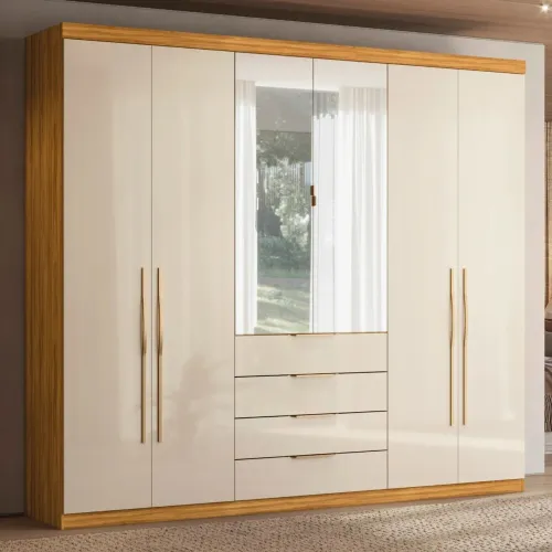 Guarda roupa casal com 4 gaveta Nova a pronta entrega 